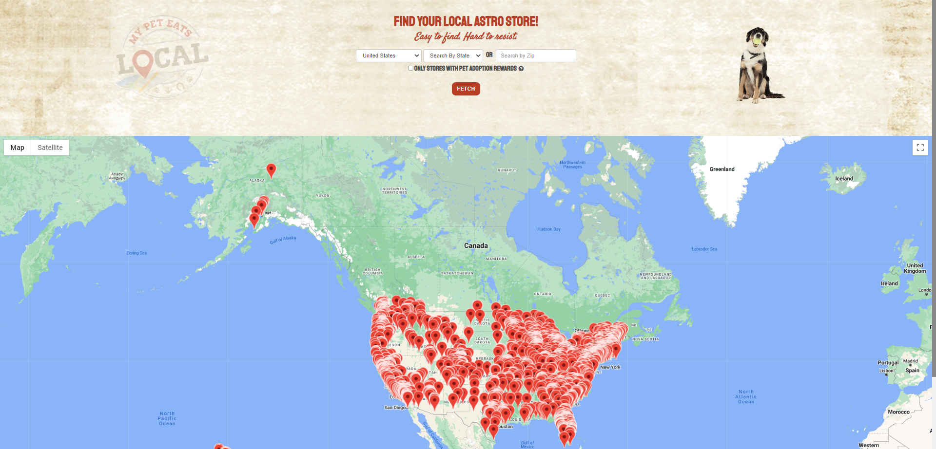 Store Locator Overview My Pet Eats Local